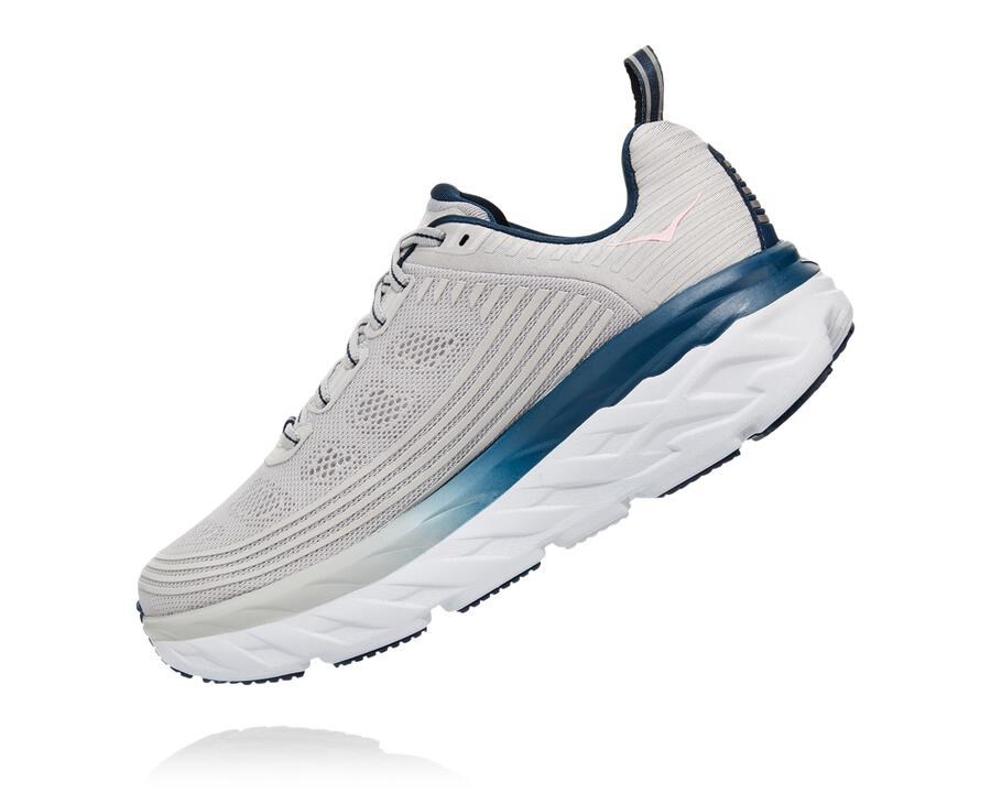 Hoka One One Vandresko Dame - Bondi 6 - Grå - 324815XOH